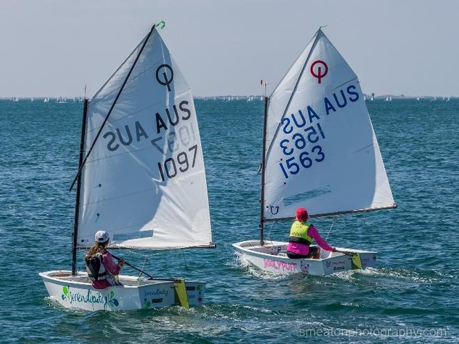 Day 3 – Green fleet – GILL Optimist Victorian Championships © Denise Smeaton Photography